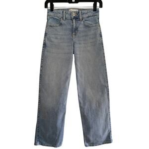 Abercrombie Kids Girls Bottoms, Light Wash High Rise Wide Leg Jeans, Sz 11/12R